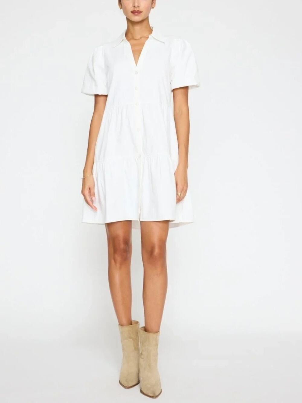 Brochu Walker Mini Havana Dress ivory size S small